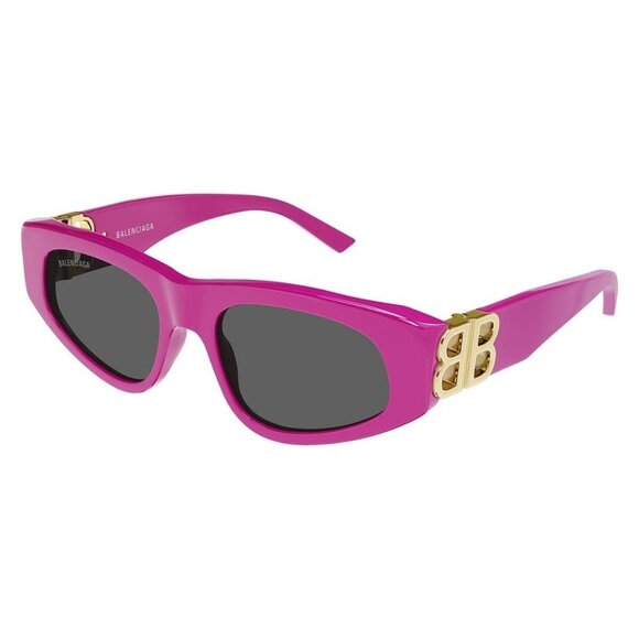 New Authentic  BALENCIAGA Pink Cat Eye BB0095S 006 Sunglasses Women - Picture 1 of 3